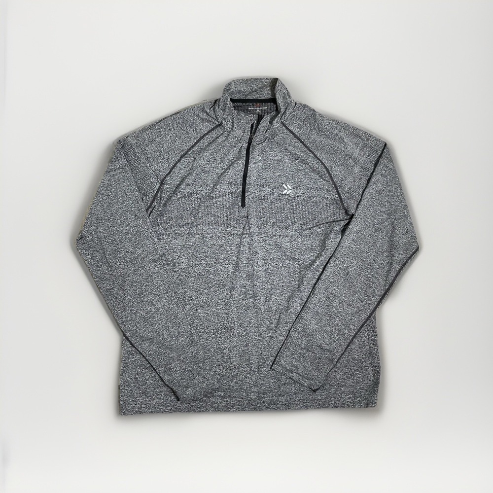 Rhone Sweater Mens Medium Blue Heather Quarter Zip Pullover Athletic Collar XL